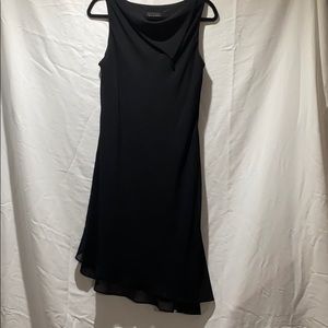 Black sleeveless cocktail dress